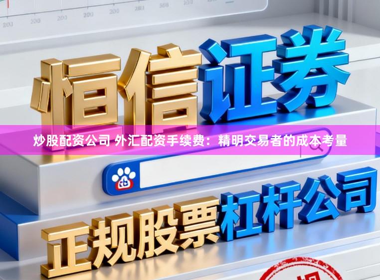 炒股配资公司 外汇配资手续费：精明交易者的成本考量