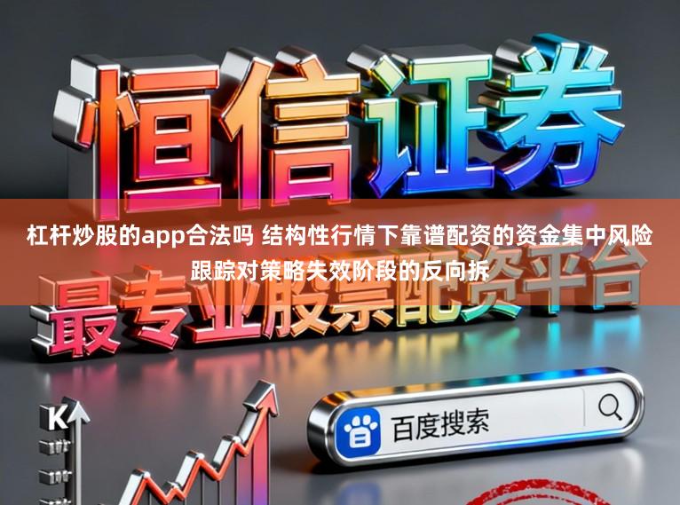 杠杆炒股的app合法吗 结构性行情下靠谱配资的资金集中风险跟踪对策略失效阶段的反向拆