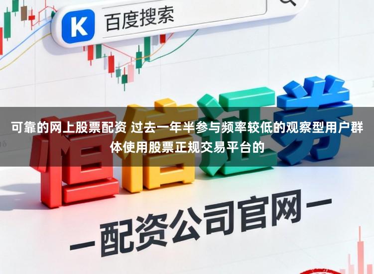 可靠的网上股票配资 过去一年半参与频率较低的观察型用户群体使用股票正规交易平台的